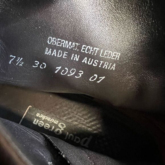 PAUL GREEN Munchen Women's Brown Leather Western Ankle Boot Zipup Sz 7.5 - Picture 9 of 9